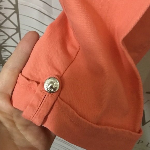 Gloria Vanderbilt Women’s Lillian Capri Pants Size 6 Bright Hibiscus - Picture 6 of 9